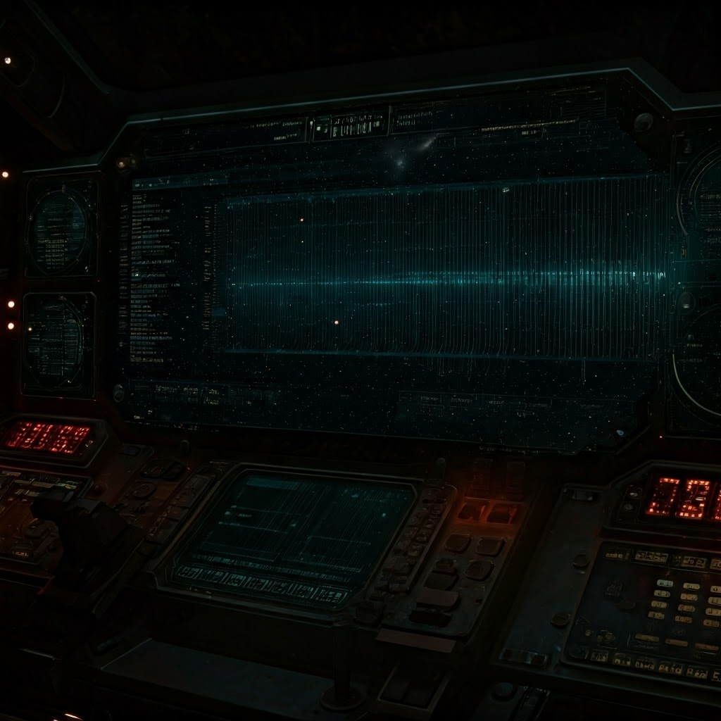 Control panel warning lights showing accumulated drift errors over time.
