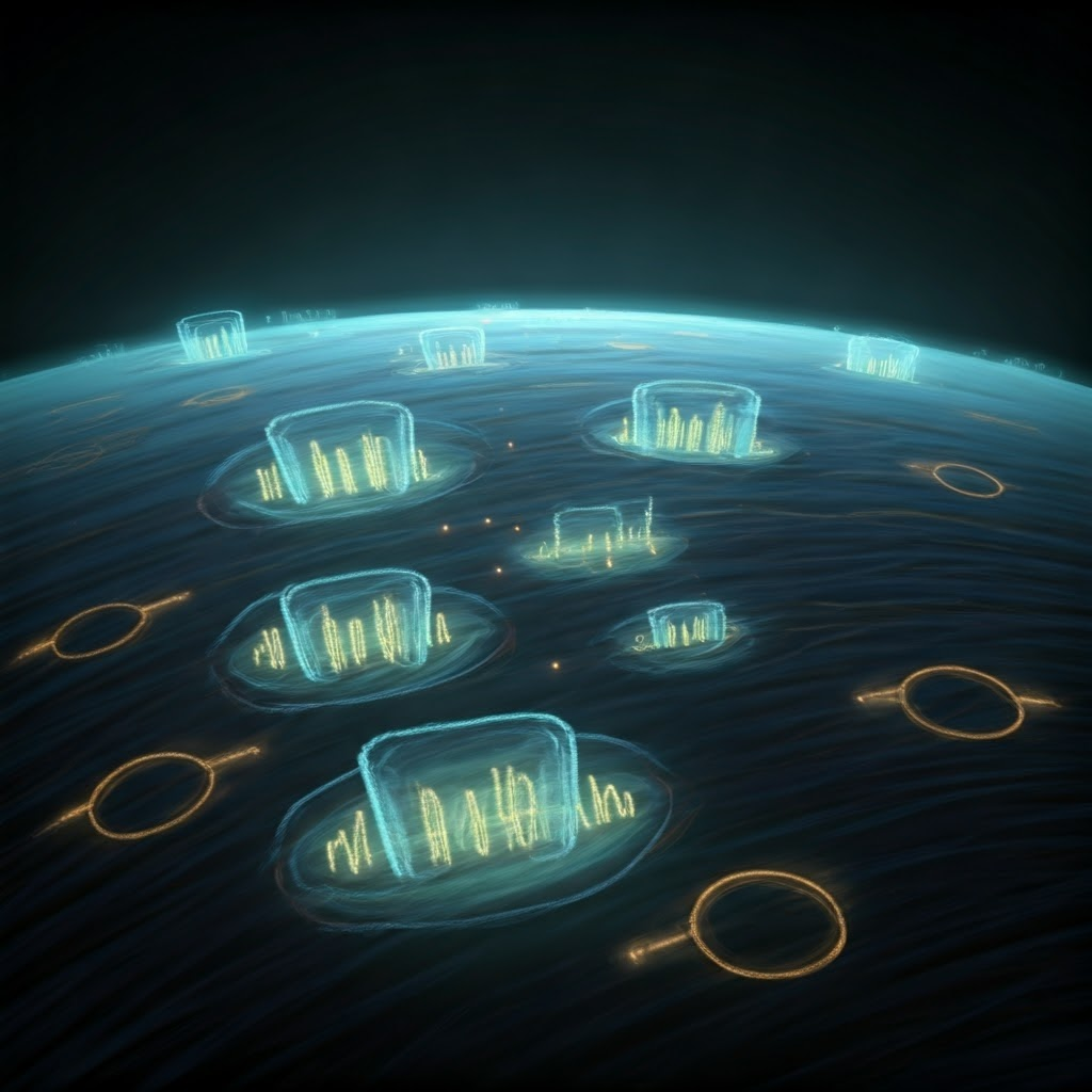 Pastel chalk diagram of voltage-gated ion channels opening once membrane voltage reaches a threshold.