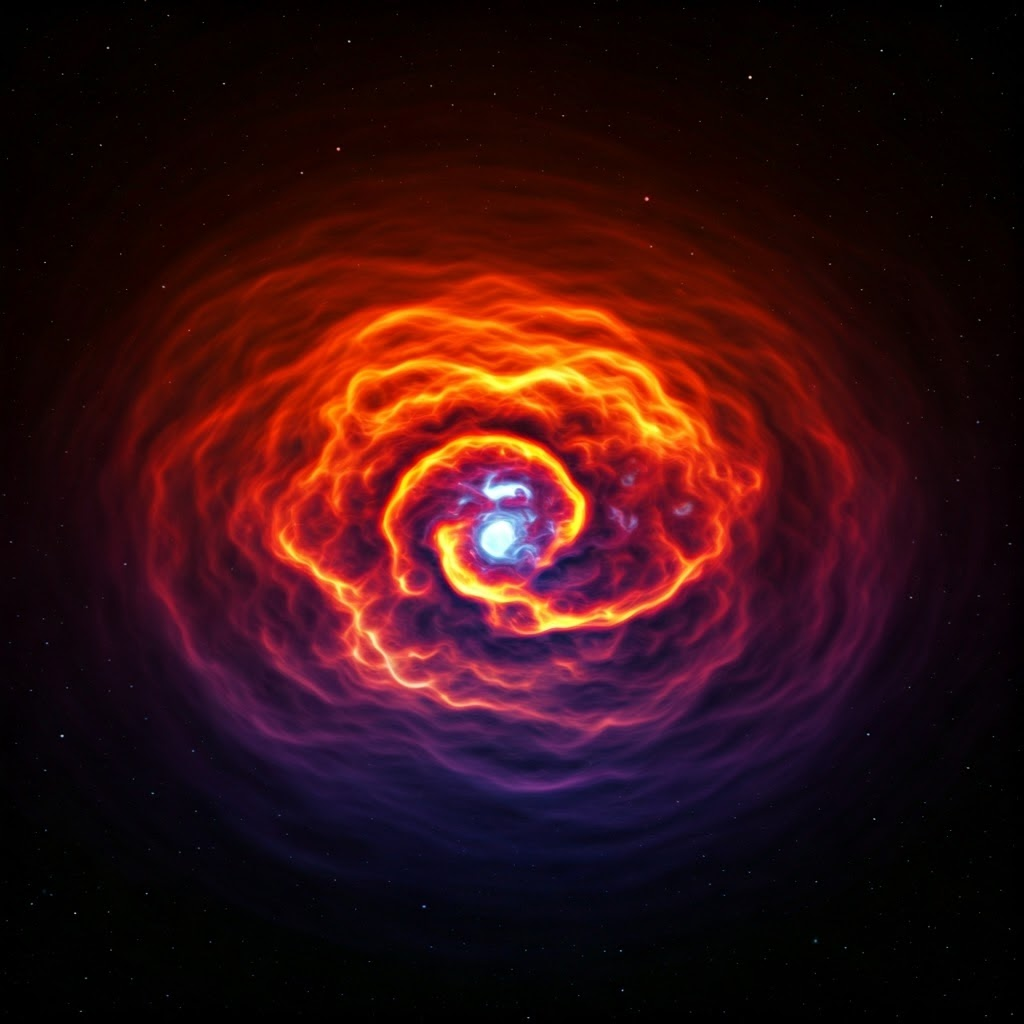 Infrared thermal view of a dark nebula reveals warm newborn stars hidden in dust