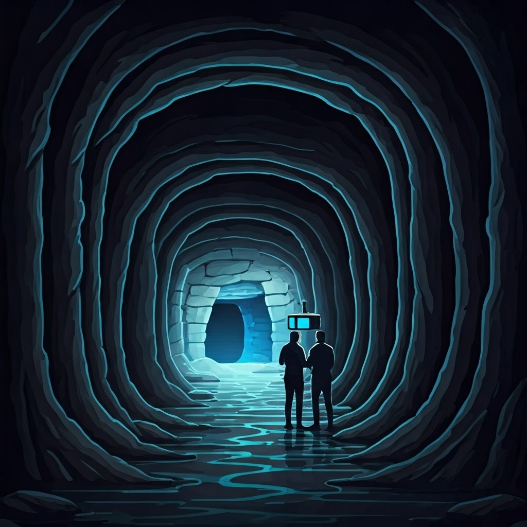 Modern archaeologists 3D-scan deep cave art, balancing preservation and discovery.