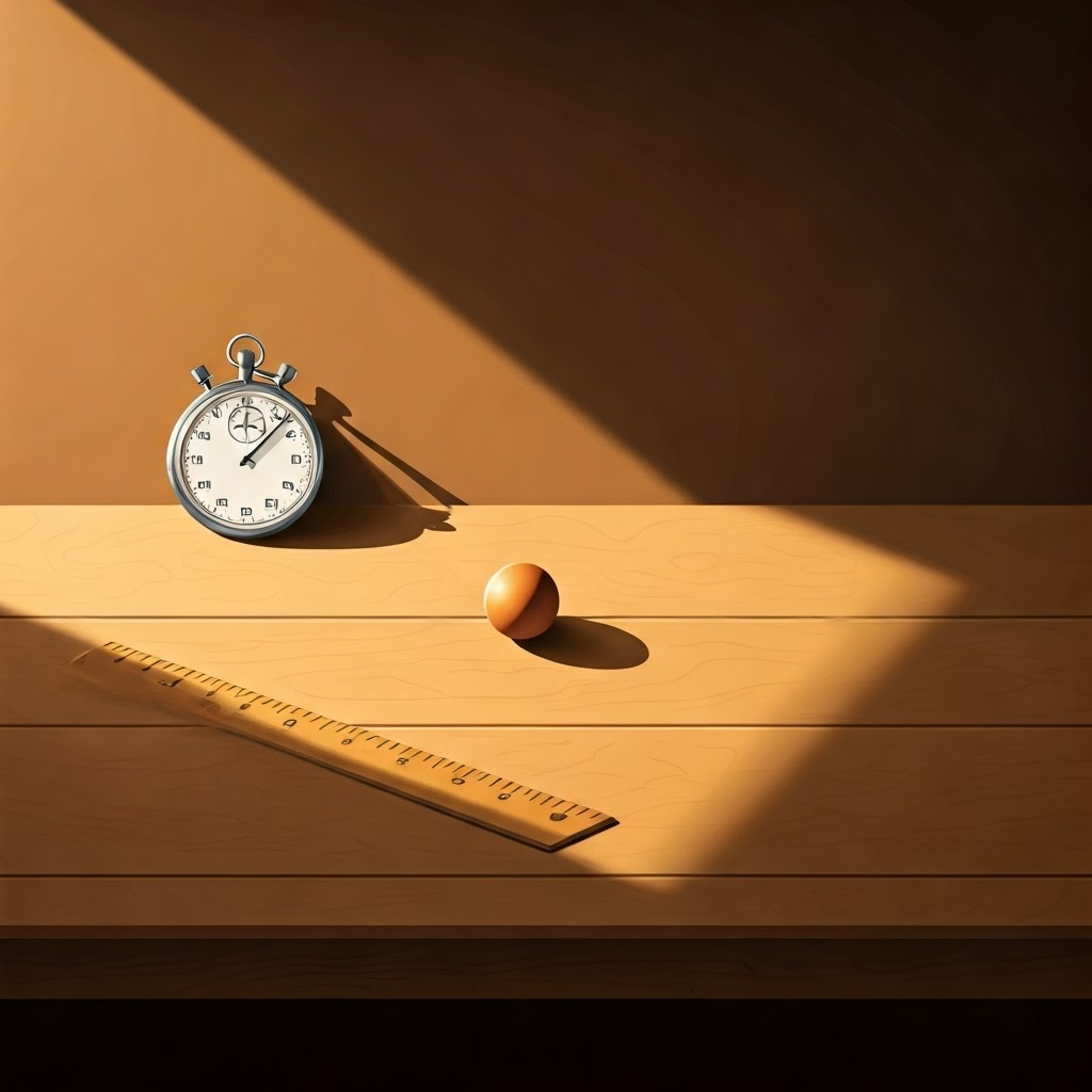 Kitchen tools ready for a home gravity experiment