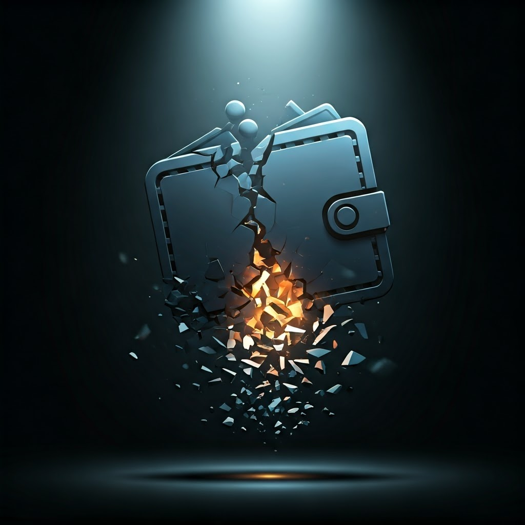 Lost digital wallet scattering personal credentials into darkness
