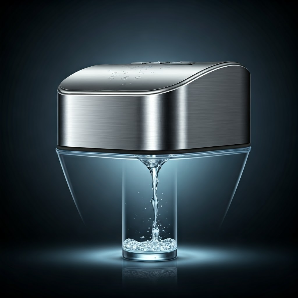 Module condensing humidity into drinkable water.