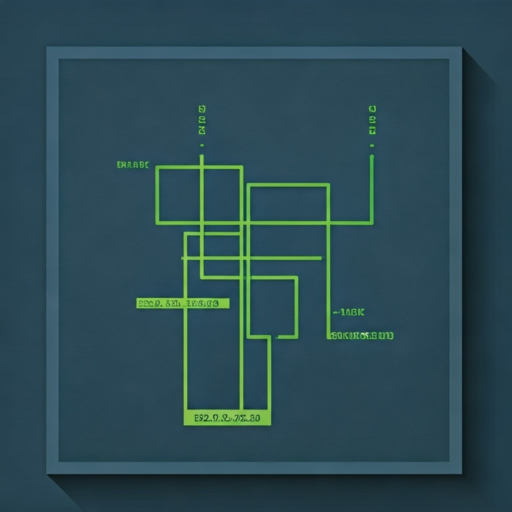 Stencil overlay on an IP diagram highlighting mask 255.255.255.0 and 192.0.2.0/24